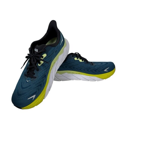 Hoka One One Arahi 6 Mens 14 2E Wide Athletic Shoes Blue Green White Running - Picture 7 of 9